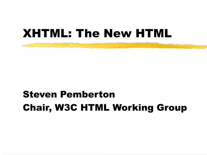xhtml the new html