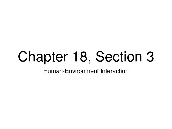 chapter 18 section 3