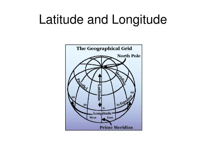 latitude and longitude