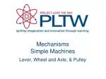 Mechanisms Simple Machines - slide 1