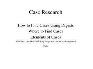 Case Research