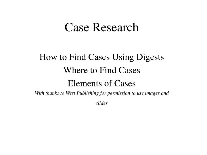 case research