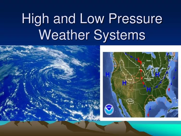 high and low pressure weather systems