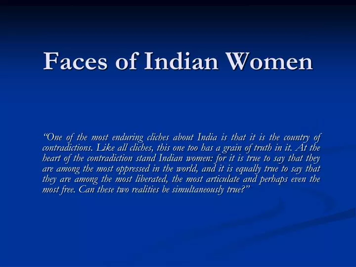 faces of indian women