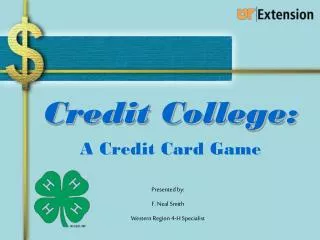 Credit College: A Credit Card Game