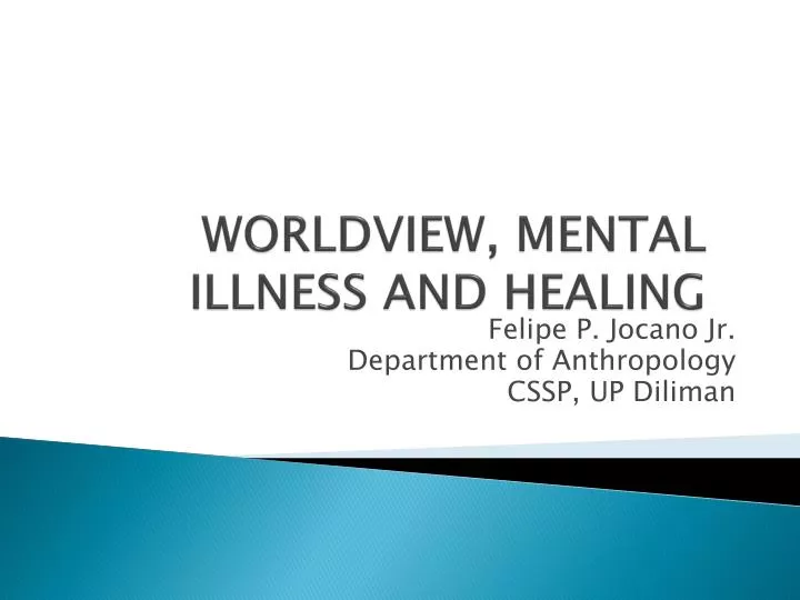 worldview mental illness and healing