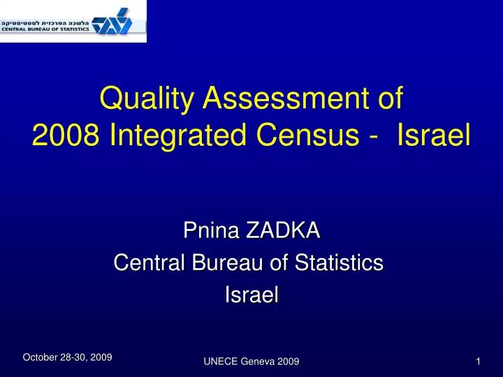 quality assessment of 2008 integrated census israel
