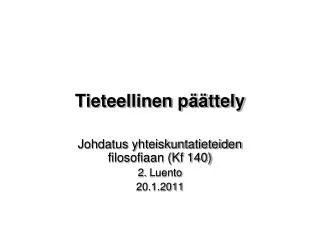 tieteellinen p ttely