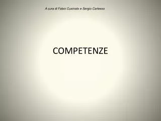competenze