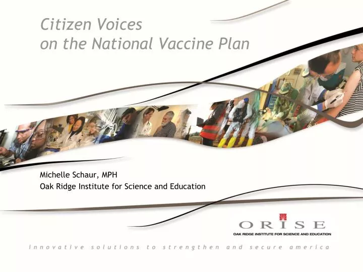 citizen voices on the national vaccine plan