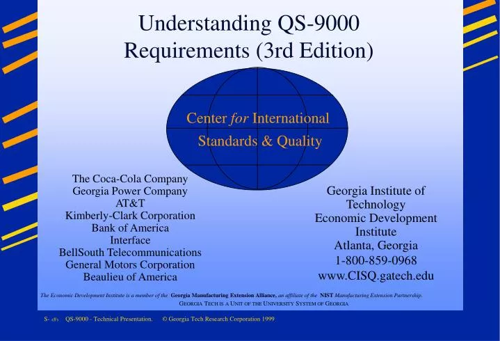 understanding qs 9000 requirements 3rd edition