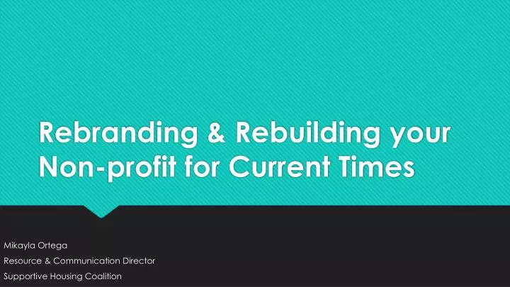 rebranding rebuilding your non profit for current times