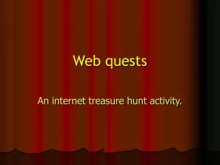 Web quests