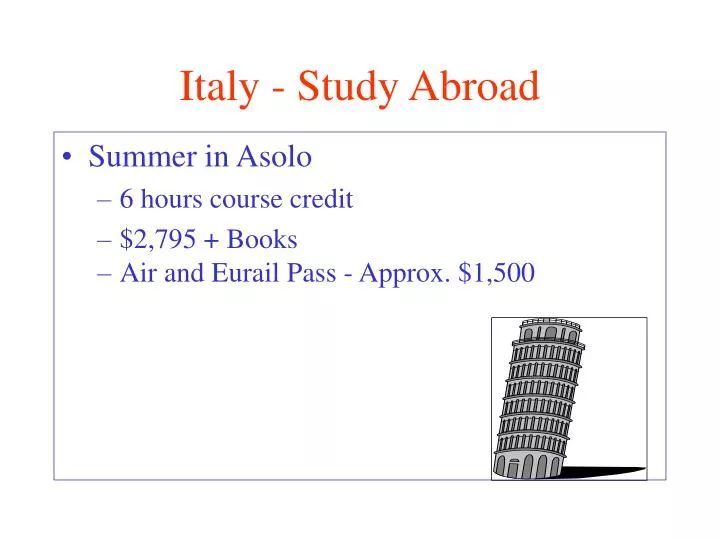 italy study abroad