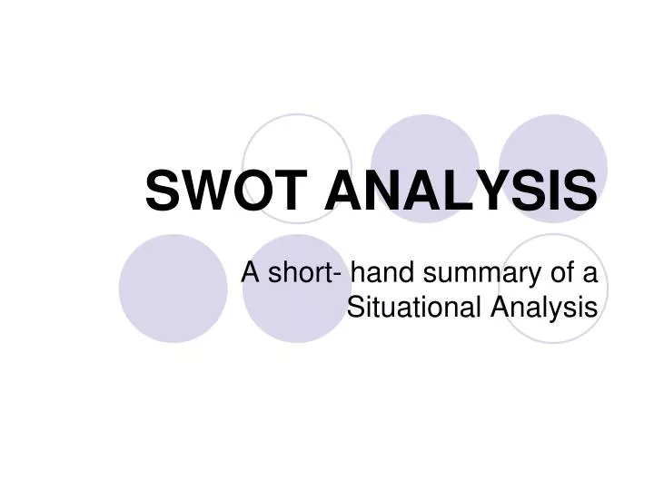 swot analysis