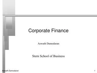 Corporate Finance