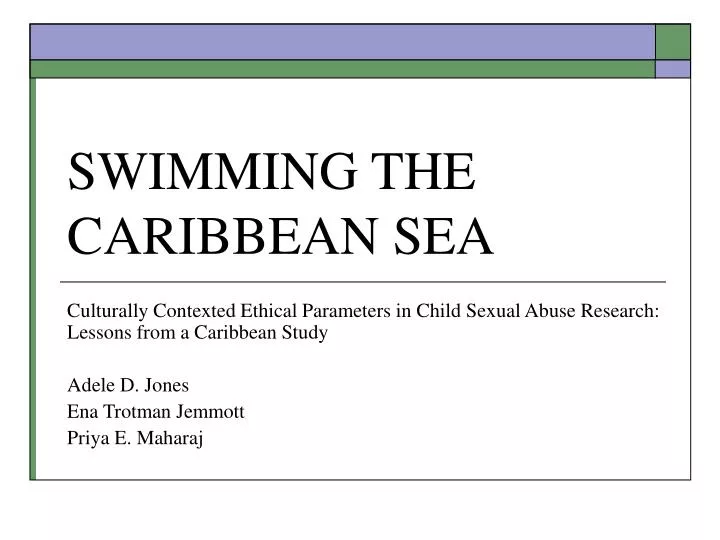swimming the caribbean sea