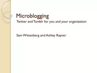 Microblogging