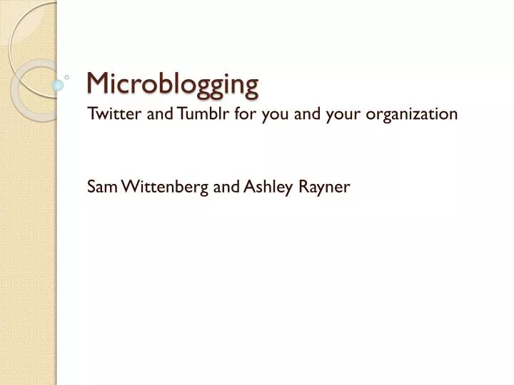 microblogging