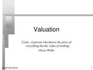 Valuation