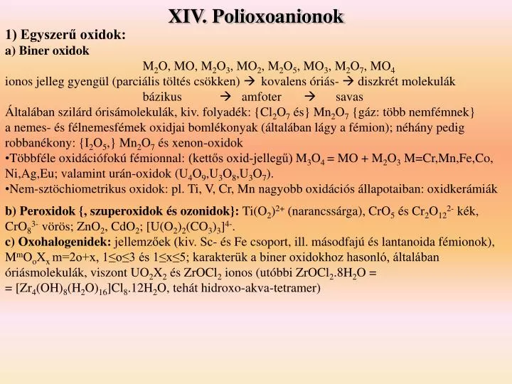 xiv polioxoanionok