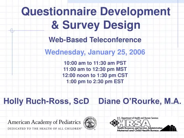 questionnaire development survey design