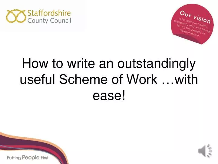 how to write an outstandingly useful scheme of work with ease