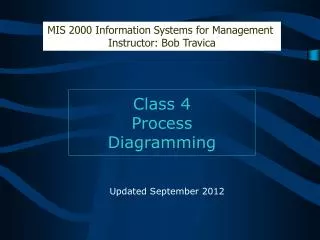 Class 4 Process Diagramming