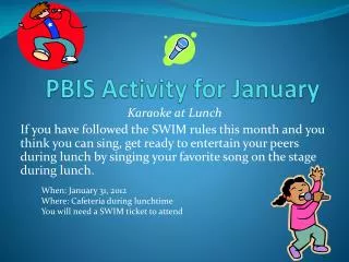 PBIS Activity for January