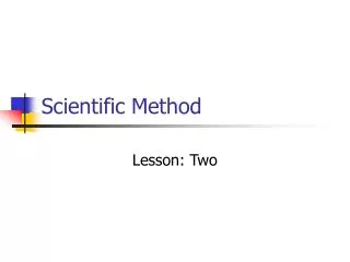 Scientific Method