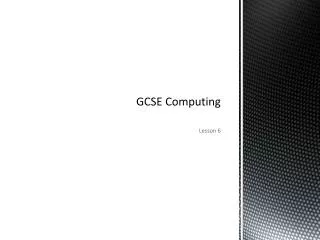 GCSE Computing