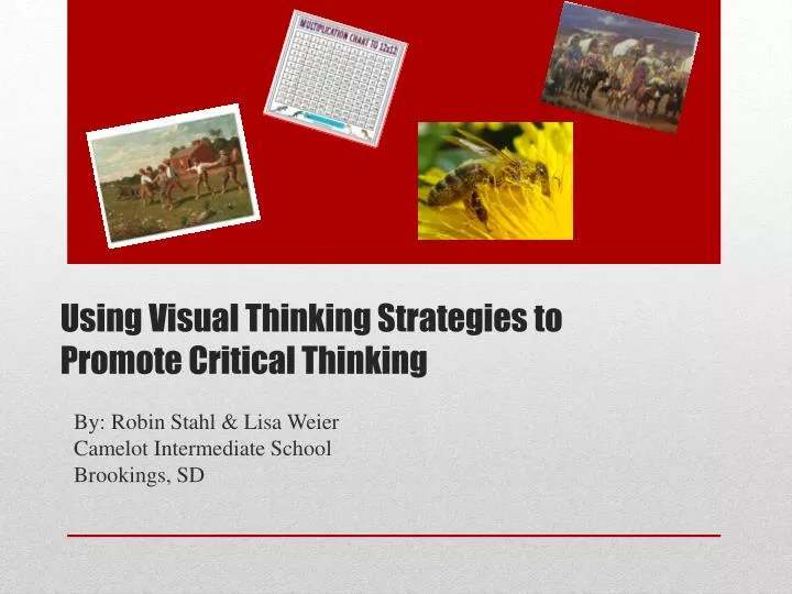 using visual thinking strategies to promote critical thinking