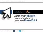 Como criar eBooks no estado da arte usando o PowerPoint - slide 1