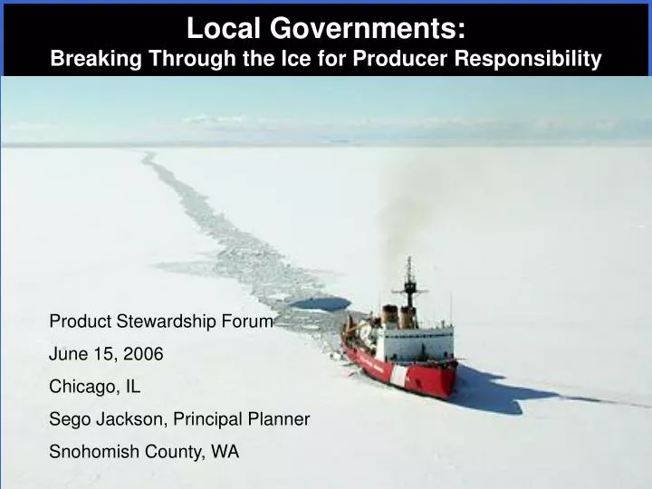 local governments breaking through the ice for producer responsibility