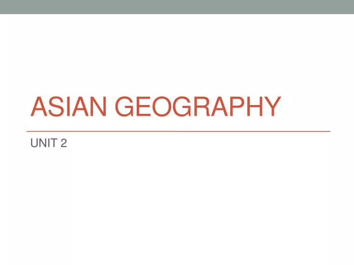 asian geography