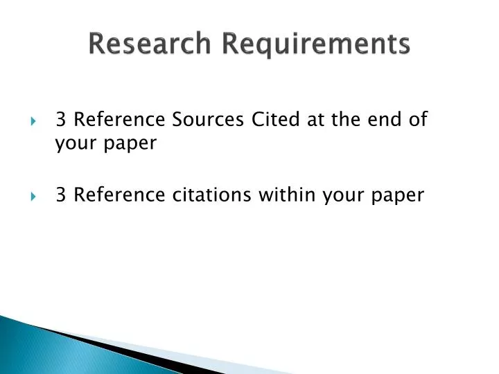 research requirements
