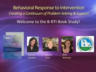 Behavioral Response to Intervention Creating a Continuum of Problem-Solving &amp; Support