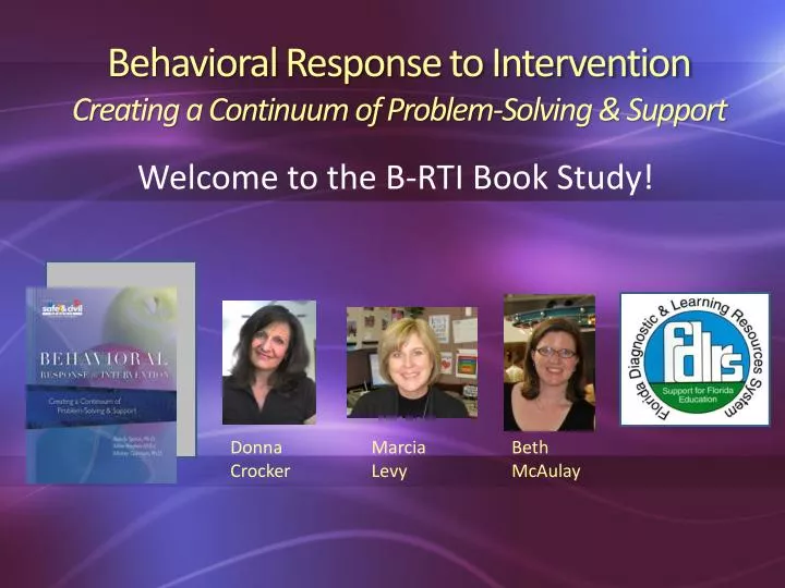 behavioral response to intervention creating a continuum of problem solving support