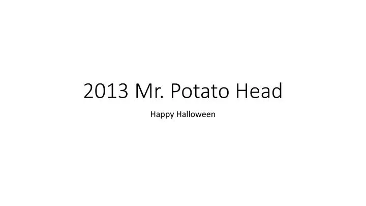 2013 mr potato head
