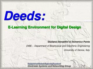 Deeds : E-Learning Environment for Digital Design