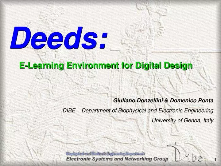 deeds e learning environment for digital design