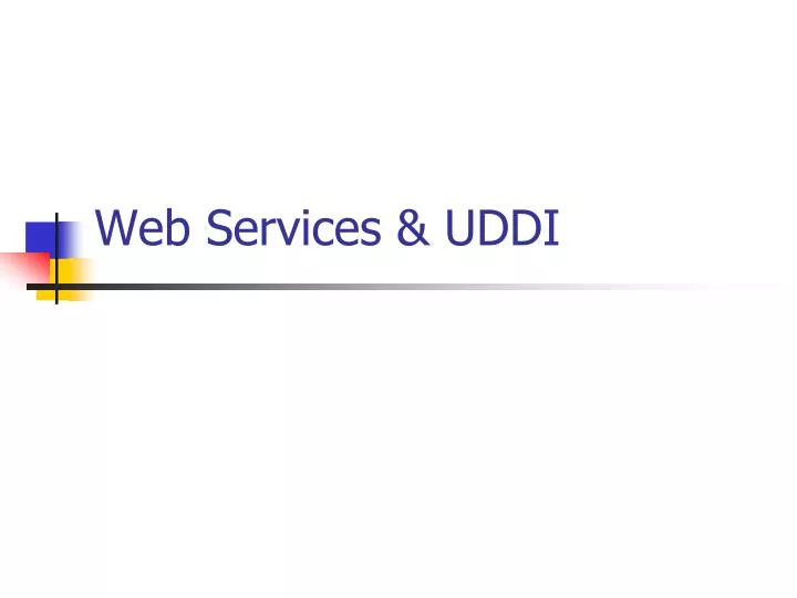 web services uddi