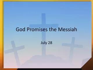 god promises the messiah