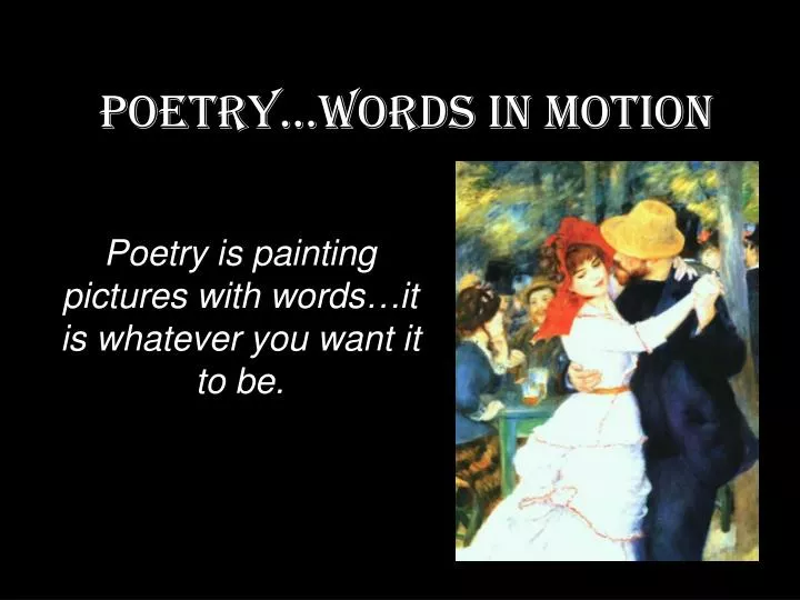poetry words in motion