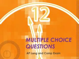 MULTIPLE CHOICE QUESTIONS