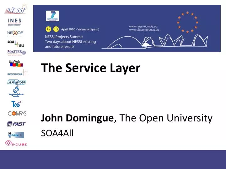 the service layer john domingue the open university soa4all