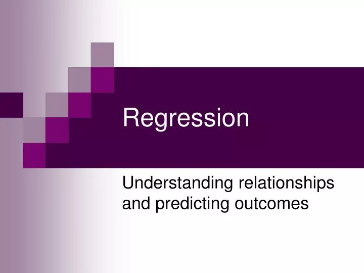 regression