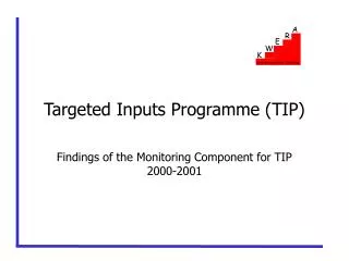 Targeted Inputs Programme (TIP)