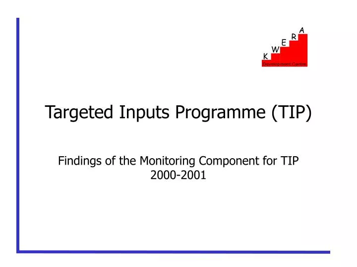 targeted inputs programme tip