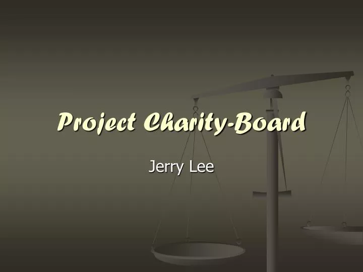project charity board